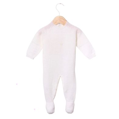 Wedoble Heldress m/fot, Merinoull, Hvit