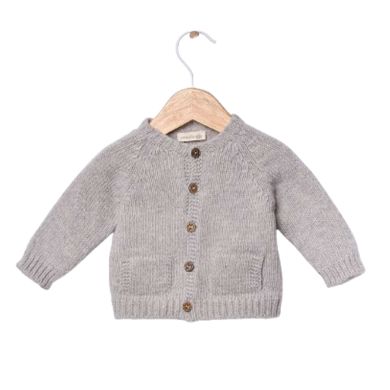Wedoble Cardigan, Merinoull, Grå