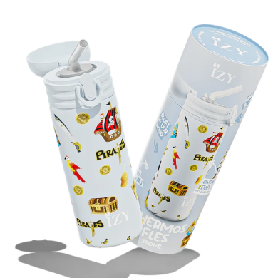Drikkeflaske, IZY Kids, Blue Pirates, 350 ml