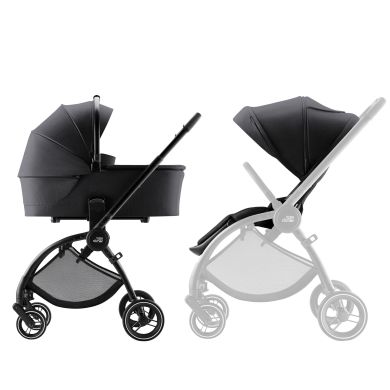 Britax Rio, Carbon Black, Komplett barnevogn