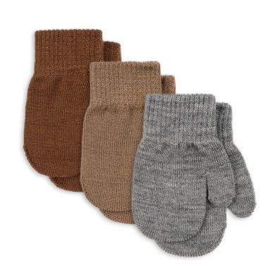 Konges Sløjd Votter, Grå/Beige/Brun