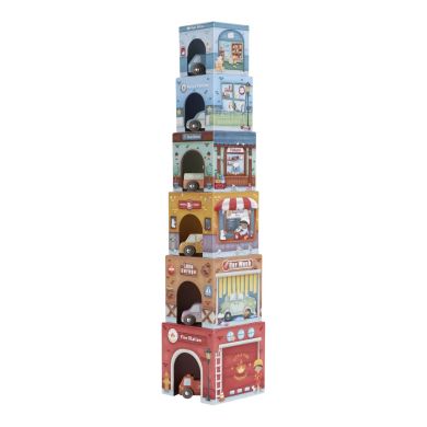 Little Dutch Stablekasser inkl. 6 biler