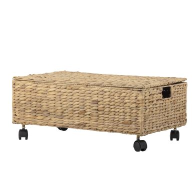 Kurv m/lokk, Bloomingville MINI, Nelas, Natur