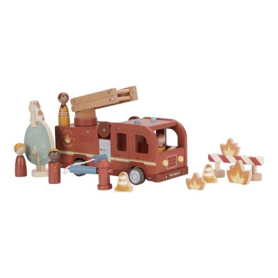 Brannbil m/ trefigurer, Little Dutch