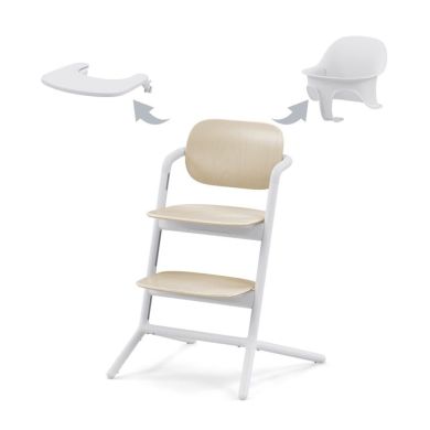 Spisestol, Cybex, Lemo 3-in-1, Sand White