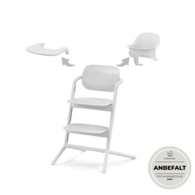 Spisestol, Cybex, Lemo 3-in-1, All White