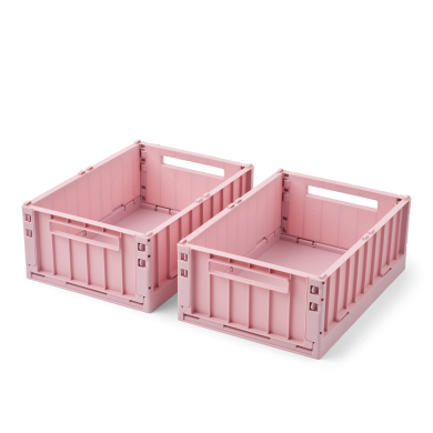 Liewood Oppbevaringsboks Weston M 2pk, Rose Blush
