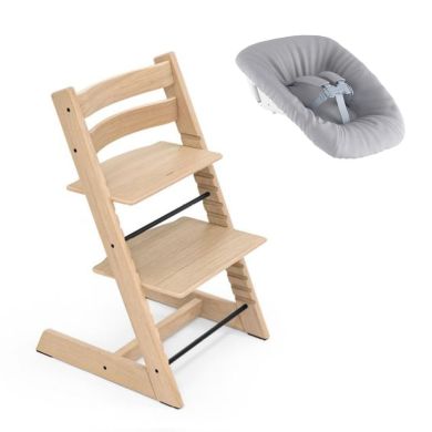 Nyfødtpakke, Stokke Tripp Trapp, Oak Natur + Newborn Set