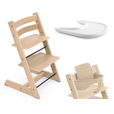 Pakke, Stokke Tripp Trapp, Ink Baby Set Natur + Tray, Oak Natur