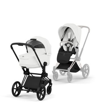 Cybex Priam, Style Collection, Komplett Barnevogn, New Generation, Matt Black/Off White