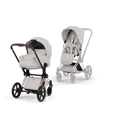 Cybex Priam, Style Collection, Komplett Barnevogn, New Generation, Rose Gold/City Grey