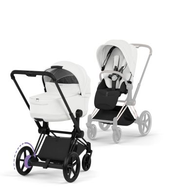 Cybex ePriam, Style Collection, Komplett Barnevogn, New Generation, Matt Black/Off White
