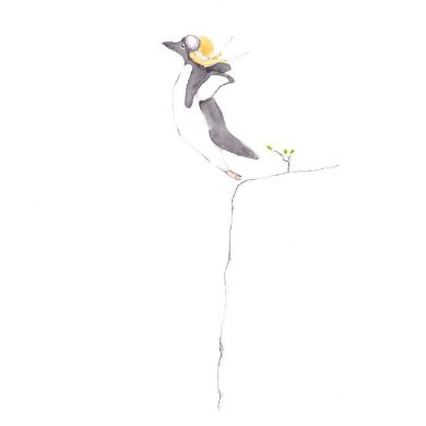 Plakat, Pingvinen som flyr, Tails, 21x30 cm