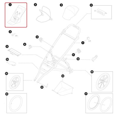 Thule Urban Glide 3/4, Single Seat