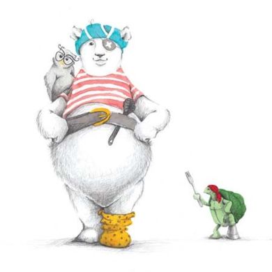 Poster, Tails, Sjørøverbamsen, 21x30 cm