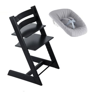 Nyfødtpakke, Stokke Tripp Trapp, Sort + Newborn Set