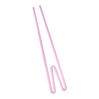 Plastspisepinne for nybegynnere, 1stk, Rice - Baby Rosa