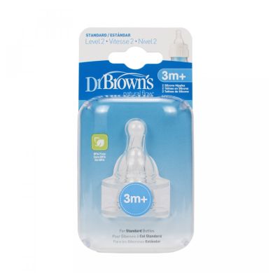 Flaskesmokk, Dr. Brown, Standard Str 2, 3-6mnd