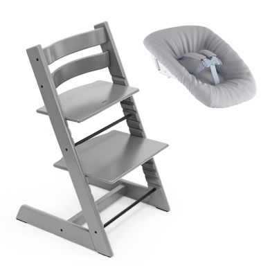 Nyfødtpakke, Stokke Tripp Trapp, Storm Grey + Newborn Set