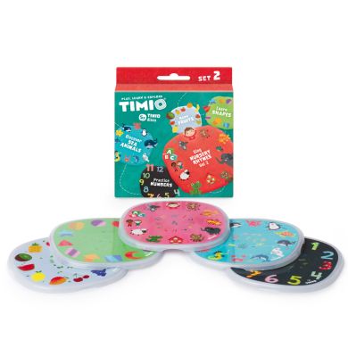  Disc Set 2, TIMIO, Tall, Barnesanger, Sjødyr, Former og Frukt
