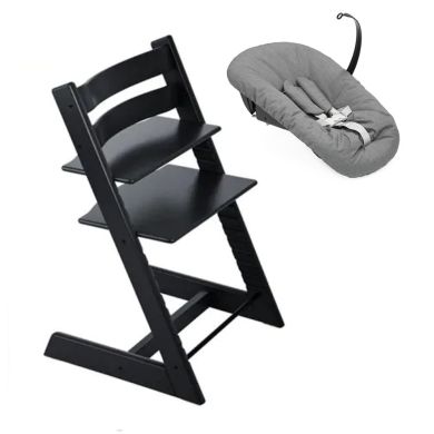 Nyfødtpakke, Stokke Tripp Trapp, Sort + Newborn Set Antracite