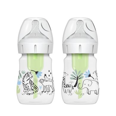 Dr. Brown Flaske Wideneck 150ml Option+, 2pk Jungel