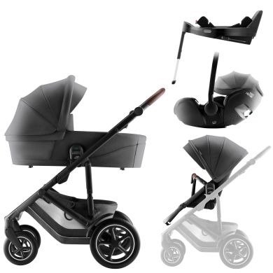 Britax Smile 5z, Mineral Grey, 4in1, + Baby-Safe Pro + Base 5Z Vario, Vognpakke