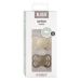 Smokk, BIBS, Supreme, Silicone, Size 1, Vanilla/Dark Oak, 2pk