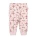 Joha Leggings Ull, Rosa m/blomster