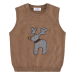 Hust&Claire Vest, Perry Deer, Coffee Melange