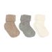 Mp Bomullssokker Rib, Grey Melange 3pk