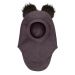 Balaclava, Huttelihut, Wool, PomPoms, Raisin