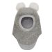 Huttelihut Balaclava Ull/Alpaca Pompoms,, Medium Grey Melange