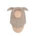 Huttelihut Balaclava Ears Wool, Brown/Camel Melange