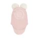 Huttelihut Balaclava Wool Alpaca Pompoms, Rose/Rose Smoke