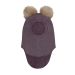 Huttelihut Balaclava Wool Alpaca Pompoms, Moonscape