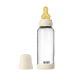 BIBS Glassflaske, Silikon, 240 ml, Medium Flow, Ivory