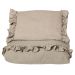 Sengesett, NG Baby, Lin Ruffle, Beige, 80x100/35x40cm