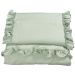 Sengesett, NG Baby, Lin Ruffle, Sage Green, 65x80/35x40cm