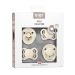 Smokk, BIBS, Try-it Collection, 4 pk Size 1, Ivory