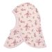 Joha Balaclava ull/bambus, Rosa m/blomster