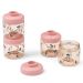 Liewood Snackbox 4pk, Dominique Cherry Heart / Rosey