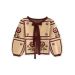Fliink Charlotte Cardigan, Sandshell/Burgendy