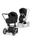 Cybex ePriam, Style Collection, Komplett Barnevogn, New Generation, Chrome/Sepia Black