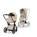 Cybex Priam, Style Collection, Komplett Barnevogn, New Generation, Matt Black/Cozy Beige
