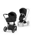 Cybex Priam, Style Collection, Komplett Barnevogn, New Generation, Matt Black/Sepia Black