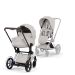 Cybex ePriam, Style Collection, Komplett Barnevogn, New Generation, Chrome/City Grey