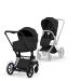 Cybex ePriam, Style Collection, Komplett Barnevogn, New Generation, Matt Black/Sepia Black