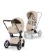 Cybex ePriam, Style Collection, Komplett Barnevogn, New Generation, Rose Gold/Cozy Beige