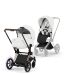 Cybex ePriam, Style Collection, Komplett Barnevogn, New Generation, Rose Gold/Off White